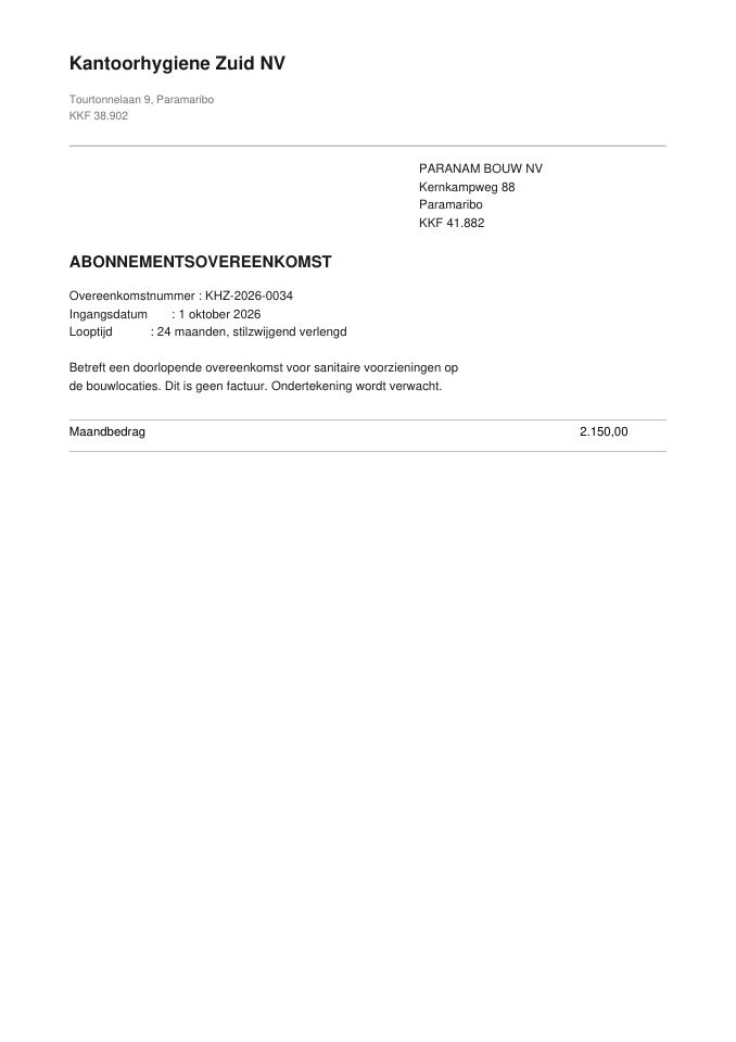 het document