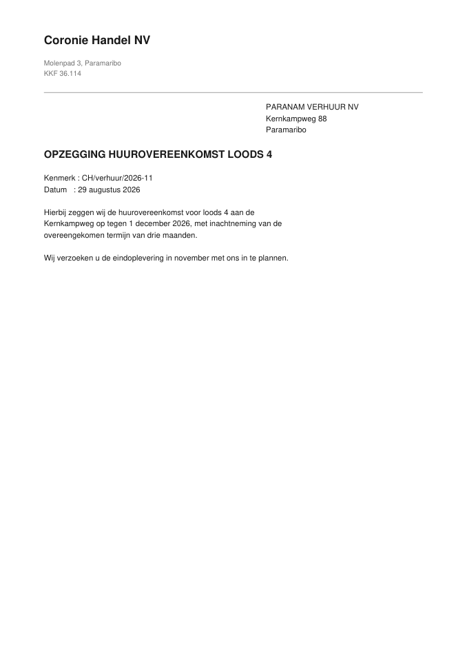 het document