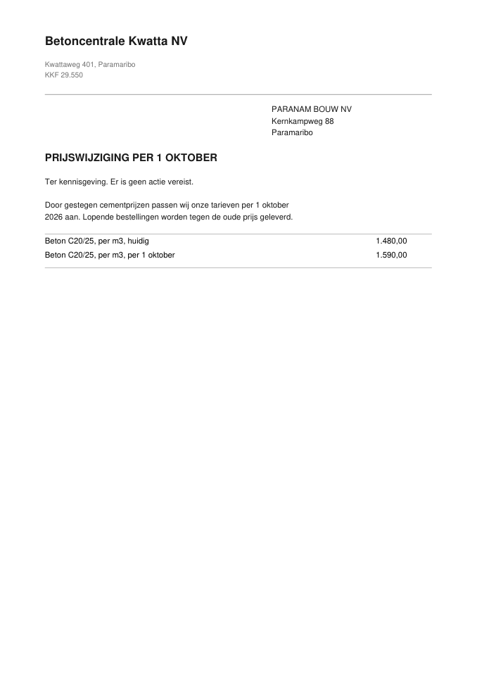 het document