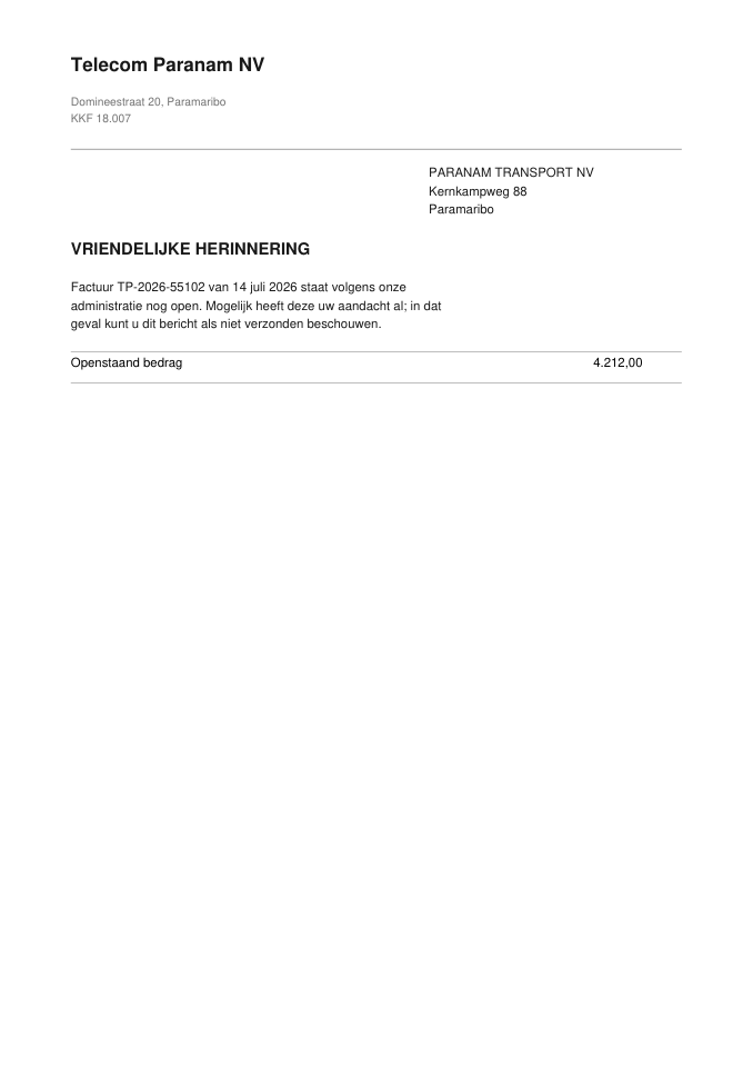 het document