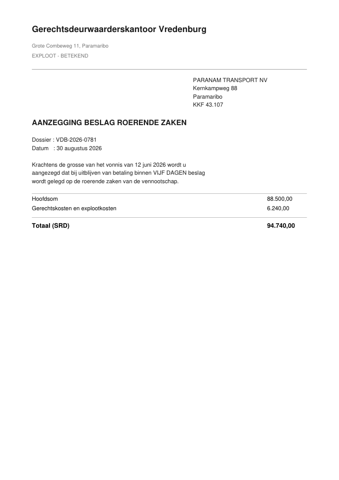 het document